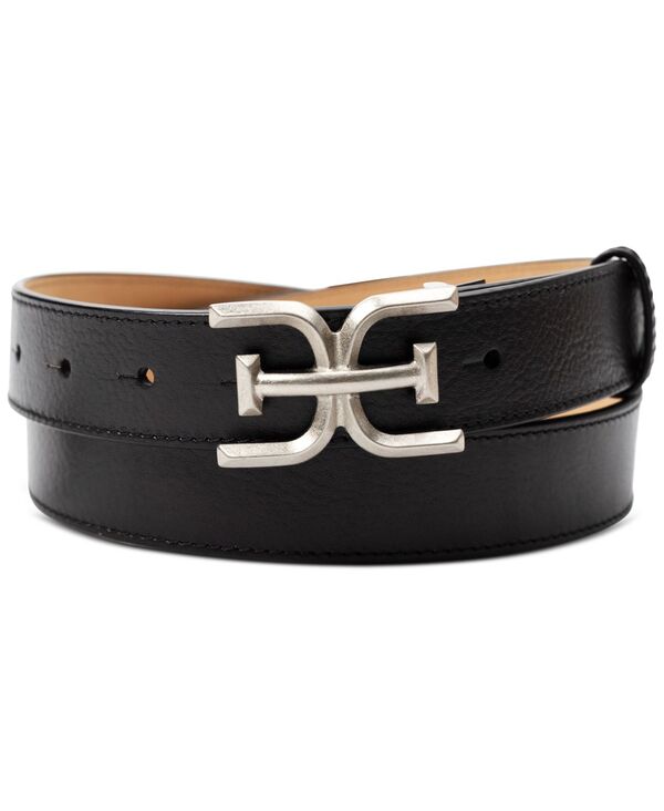 サムエデルマン レディース アクセサリー ベルト Sam Edelman Women's Slim Double-E Plaque Buckle Belt Black ブラック｜ReVida 店