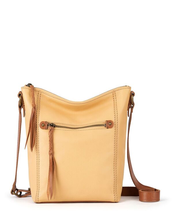 ザサック レディース 御徒面子 ショルダーバッグ なめし革 The Sak Women\u0027s Ashland Leather Crossbody Bag Buttercup 1