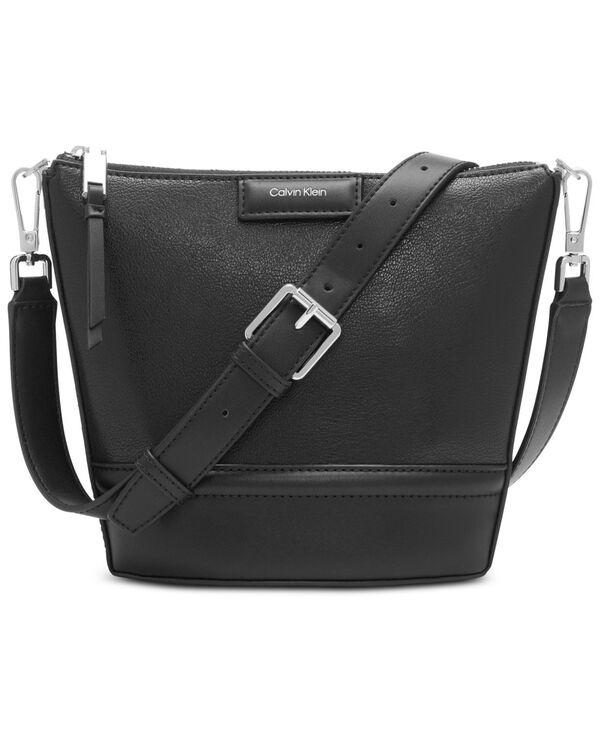 カルバンクライン レディース バッグ ショルダーバッグ Calvin Klein Ash Adjustable Top Zipper Crossbody Black/silver ブラック