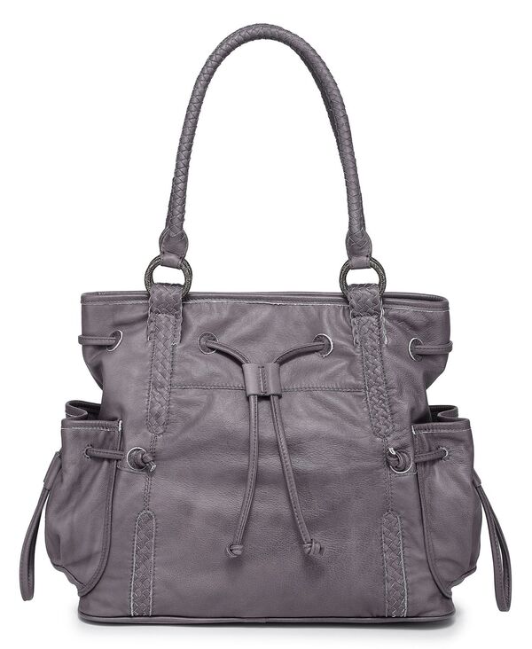 オールドトレンド レディース バッグ トートバッグ レザー OLD TREND Women's Genuine Leather Brassia Tote Bag Gray グレー｜ReVida 店