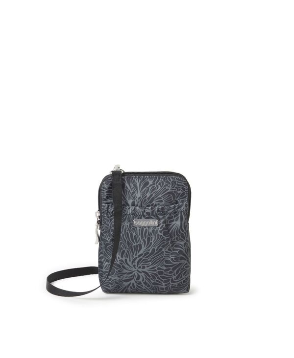 バッガリーニ レディース バッグ ショルダーバッグ Baggallini Women's RFID Bryant Crossbody Midnight Blossom|ReVida 店