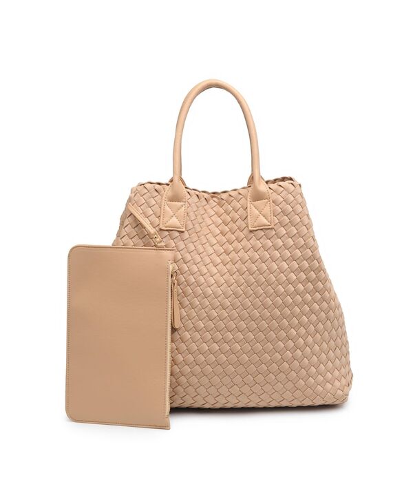 アーバンエクスプレッション レディース バッグ トートバッグ Urban Expressions Ithaca Woven Neo-Prene Tote Bag Natural