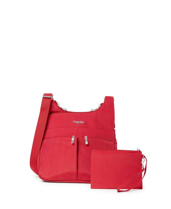 バッガリーニ レディース バッグ ショルダーバッグ Baggallini Cross Over Crossbody with RFID Apple｜ReVida 店