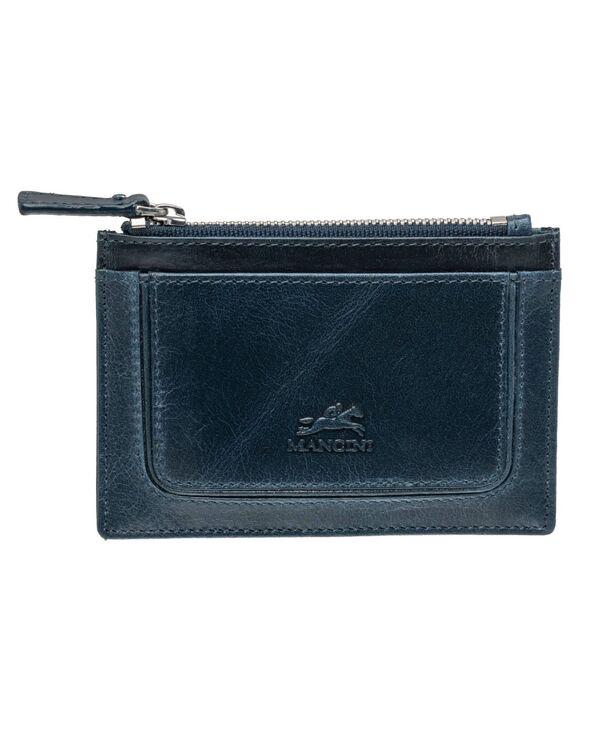 マンシーニ レディース アクセサリー 財布 Mancini South Beach RFID Secure Card Case and Coin Pocket Blue ブルー