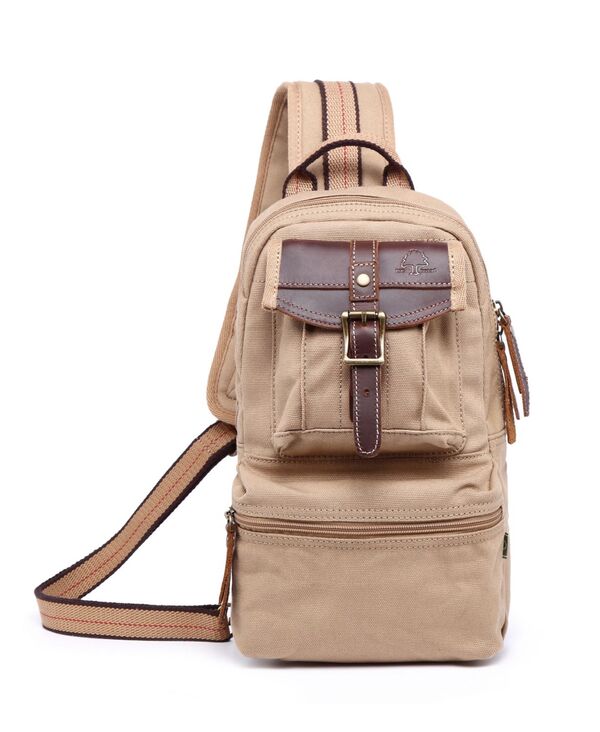 ＴＳＤブランド レディース バッグ ボディバッグ・ウエストポーチ TSD BRAND Turtle Ridge Canvas Sling Bag Camel キャメル