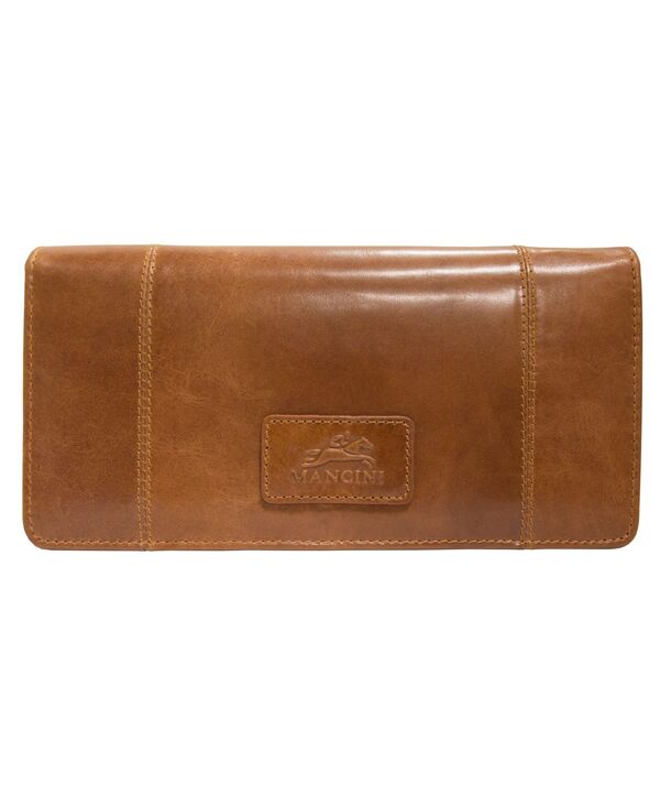 マンシーニ レディース アクセサリー 財布 Mancini Casablanca Collection RFID Secure Ladies Trifold Wallet Camel キャメル