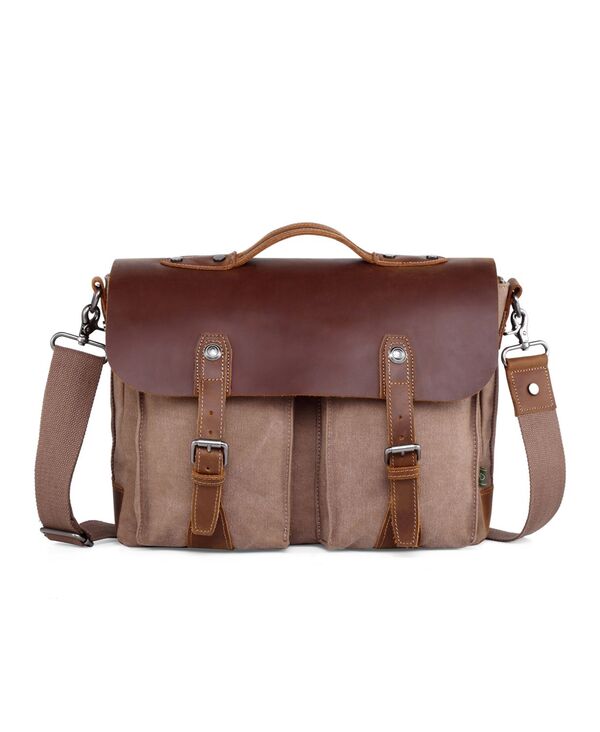 ＴＳＤブランド レディース バッグ ショルダーバッグ TSD BRAND Hudson Canvas Messenger Bag Brown ブラウン｜ReVida 店