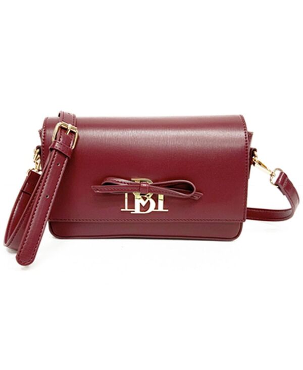 バッジェリーミシュカ レディース バッグ ショルダーバッグ Badgley Mischka Women's Small Rectangle Shape with Bow Bag Wine ワイン