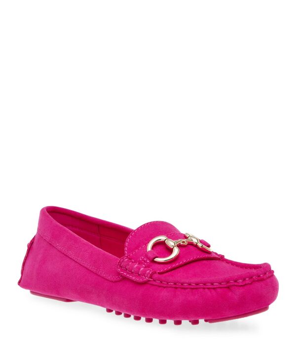 アンクライン レディース シューズ パンプス ローファー Anne Klein Women's Chrystie Moccasin Driver Loafers Pink ピンク｜ReVida 店