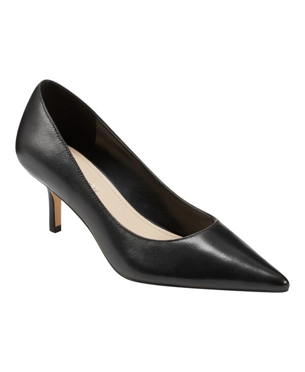 マークフィッシャー レディース シューズ パンプス Marc Fisher Women's Alola Slip-On Pointy Toe Dress Pumps Black Leather ブラック