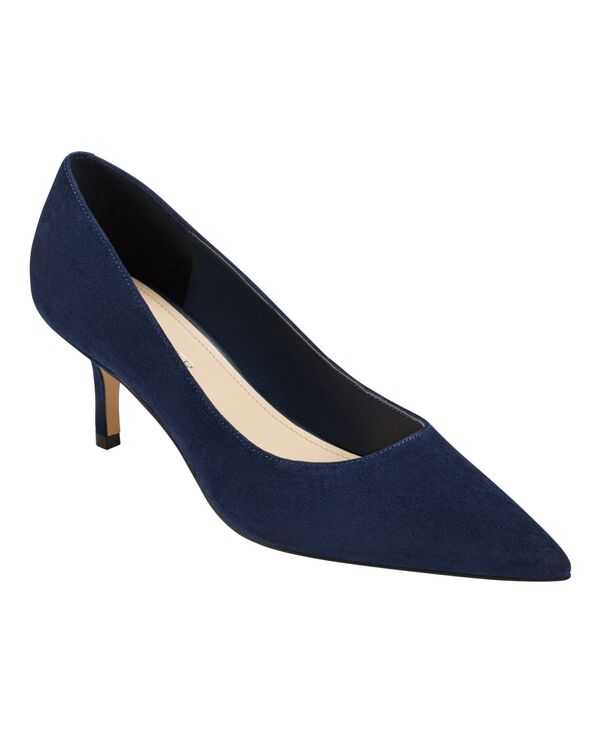 マークフィッシャー レディース シューズ パンプス Marc Fisher Women's Alola Slip-On Pointy Toe Dress Pumps Dark Blue Suede ブルー 21,360円