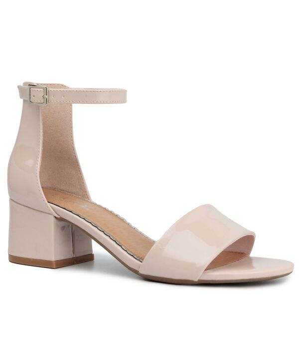 シュガー レディース シューズ サンダル Sugar Women's Noelle Low Dress Sandals Nude Patent