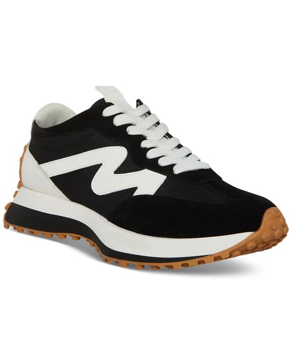 スティーブ マデン レディース シューズ スニーカー スピード競技 Steve Madden Women\u0027s Campo Retro Lace-Up Jogger Sneakers Black Multi 黒いこと