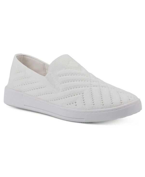 ホワイトマウンテン レディース シューズ スニーカー White Mountain Women's Upbear Slip On Sneakers White Fabric ホワイト