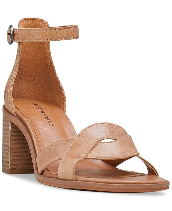 ラッキーブランド レディース シューズ サンダル アンクル Lucky Brand Women's Sarwa Ankle Strap Dress Sandals Latte Leather
