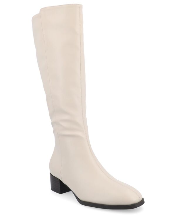 ジュルネ コレクション レディース シューズ ブーツ・レインブーツ Journee Collection Women's Devri Regular Calf Boots Bone|ReVida 店