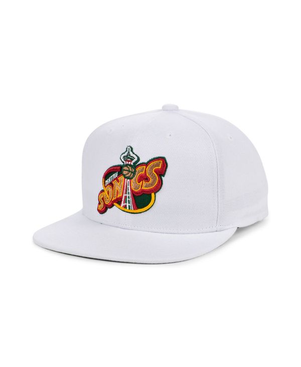 楽天ランキング1位 楽天市場 ミッチェル ネス レディース 帽子 アクセサリー Seattle Supersonics Hwc Basic Classic Snapback Cap White Revida 楽天市場店 超人気の Www Santhoshbabu Org