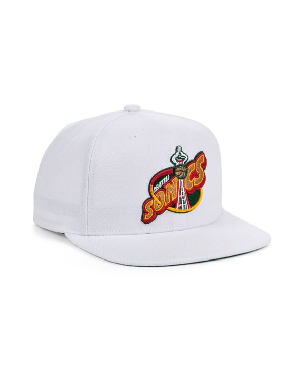楽天ランキング1位 楽天市場 ミッチェル ネス レディース 帽子 アクセサリー Seattle Supersonics Hwc Basic Classic Snapback Cap White Revida 楽天市場店 超人気の Www Santhoshbabu Org