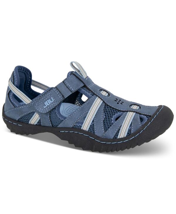 ジャイビーユー レディース シューズ サンダル JBU Women's Regional Water-Ready Strappy Sandal Flats Dk. Denim/stone Blue デニム|ReVida 店
