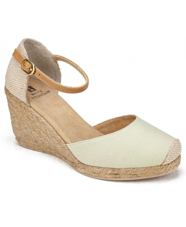 ホワイトマウンテン レディース シューズ サンダル White Mountain Women's Mamba Espadrille Wedges Natural｜ReVida 店