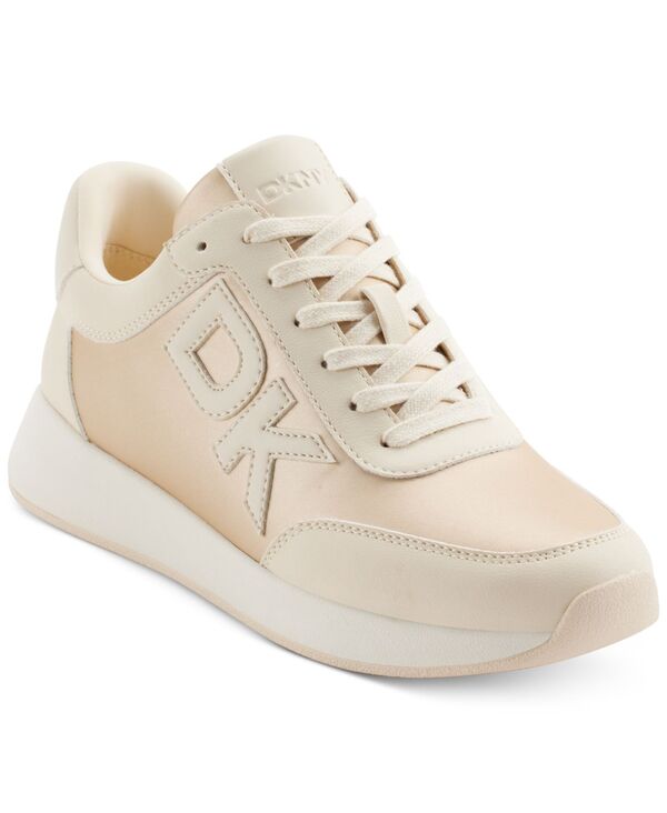 ダナ キャラン ニューヨーク州 レディース シューズ スニーカー スピード競技 ロゴタイプ DKNY Oaks Logo Appliqu\u0026eacute; Athletic Lace Up Sneakers Bone