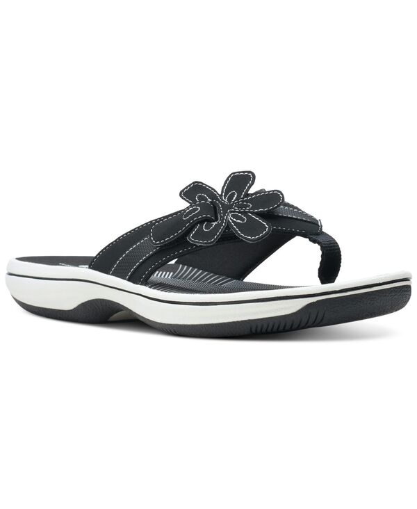 クラークス レディース シューズ サンダル Clarks Women's Cloudsteppers Brinkley Flora Sandals Black Textile Sparkles ブラック