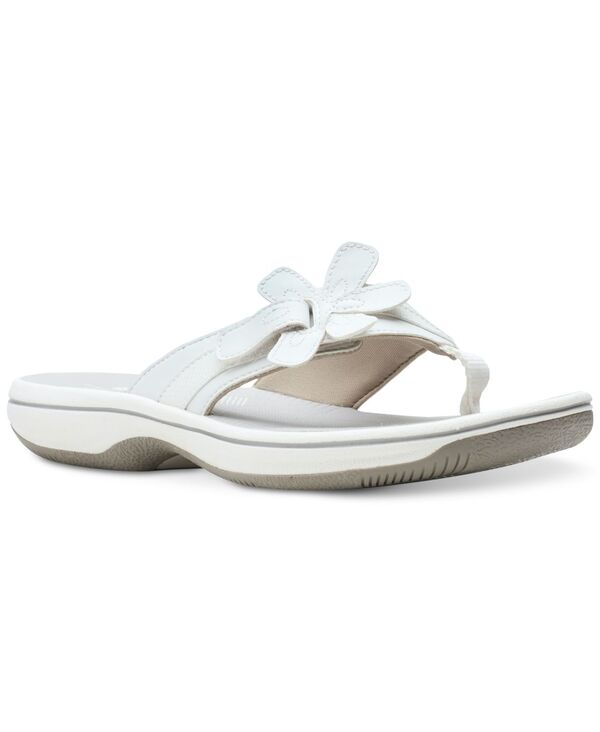 クラークス レディース シューズ サンダル Clarks Women's Cloudsteppers Brinkley Flora Sandals White ホワイト 10,281円