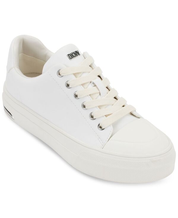 ダナ キャラン ニューヨーク州 レディース シューズ スニーカー スピード競技 DKNY Women\u0027s York Lace-Up Low-Top Sneakers Bright White 白いこと