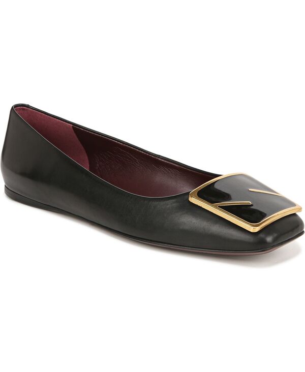 フランコサルト レディース シューズ パンプス Franco Sarto Women's Flexa Amaya 3 Square Toe Ballet Flats Black Leather ブラック