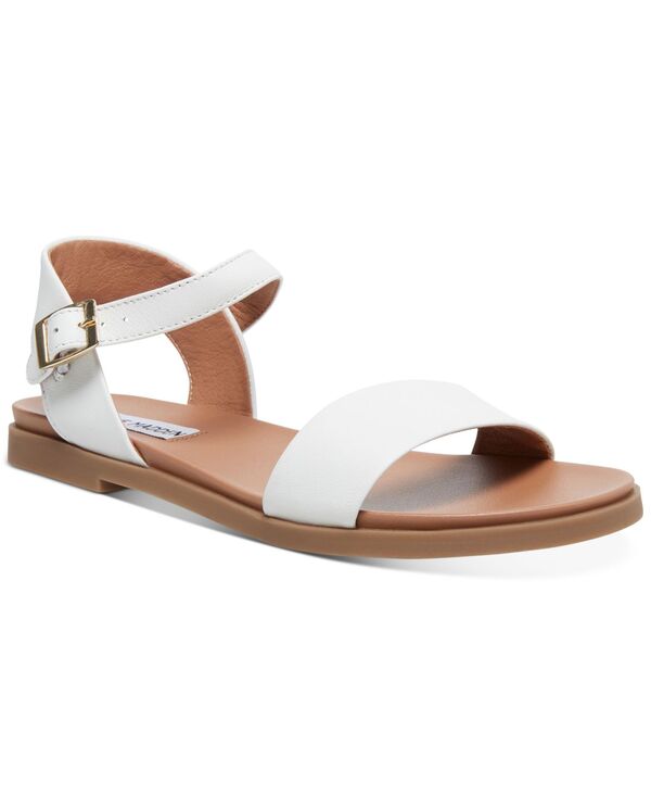 スティーブ マデン レディース シューズ サンダル Steve Madden Dina Flat Sandals White ホワイト