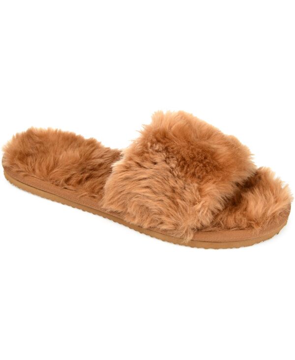 ジュルネ コレクション レディース シューズ サンダル Journee Collection Women's Dawn Slide Slippers Cognac