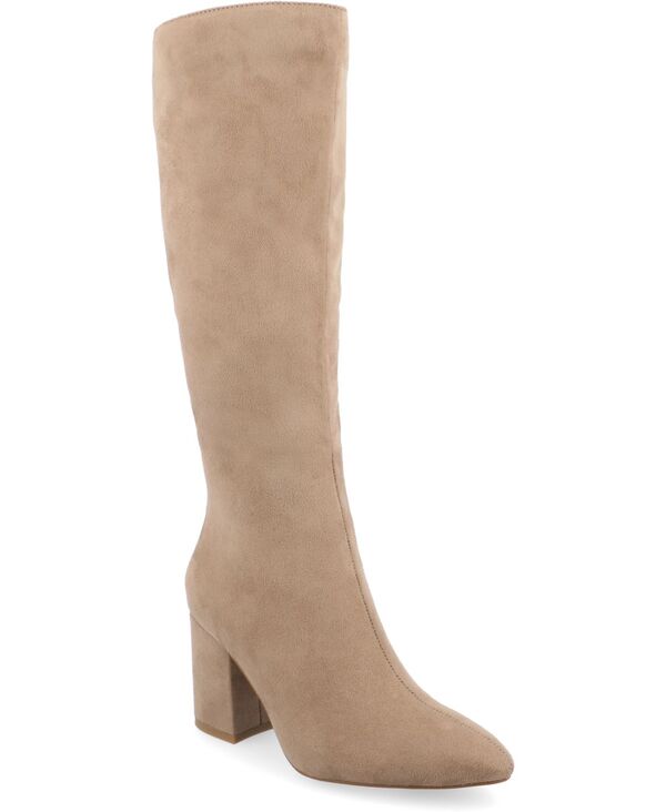 ジュルネ コレクション レディース シューズ ブーツ・レインブーツ Journee Collection Women's Ameylia Pointed Toe Boots Beige ベージュ｜ReVida 店