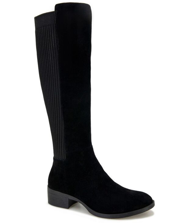 ケネスコール レディース シューズ ブーツ・レインブーツ トール ブーツ Kenneth Cole New York Women's Levon Tall Shaft Riding Boots Black Suede ブラック