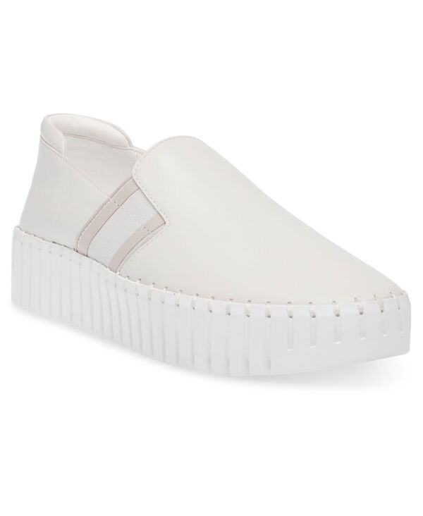 アンクライン レディース シューズ スニーカー プラットフォーム Anne Klein Women Riseup Platform Slip On Sneakers White ホワイト