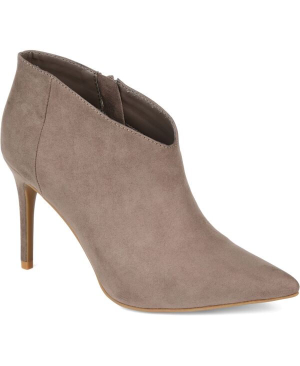 ジュルネ コレクション レディース シューズ ブーツ・レインブーツ Journee Collection Women Demmi Pointed Toe Shooties Taupe トープ