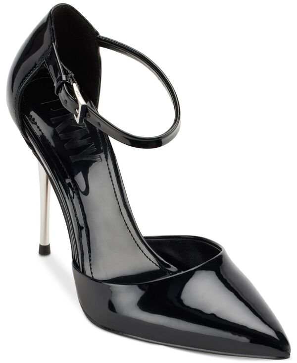 ダナ キャラン ニューヨーク レディース シューズ パンプス アンクル DKNY Women's Veata Ankle-Strap Pointed-Toe Pumps Black ブラック