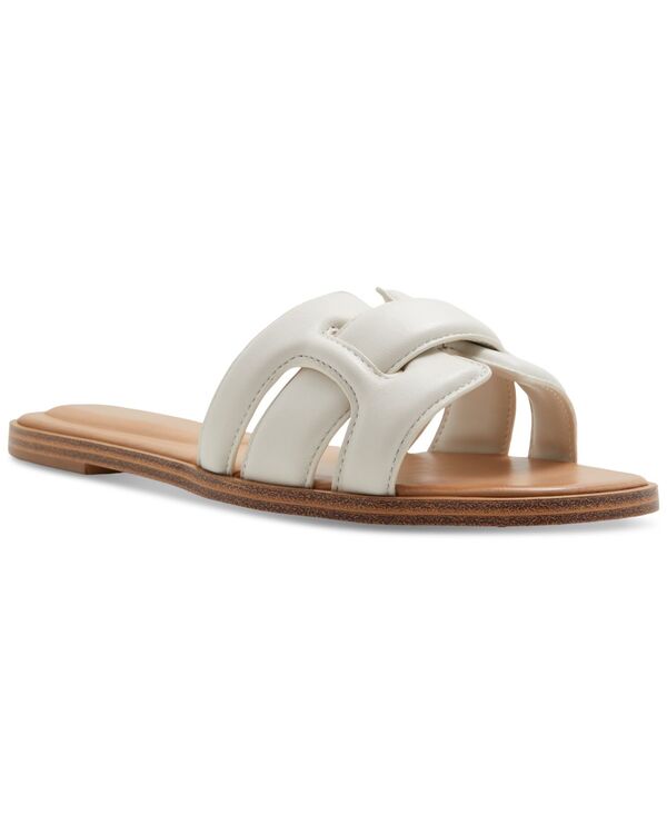 アルド レディース シューズ サンダル ALDO Women's Elenaa Studded Flat Slide Sandals White Bone ホワイト｜ReVida 店
