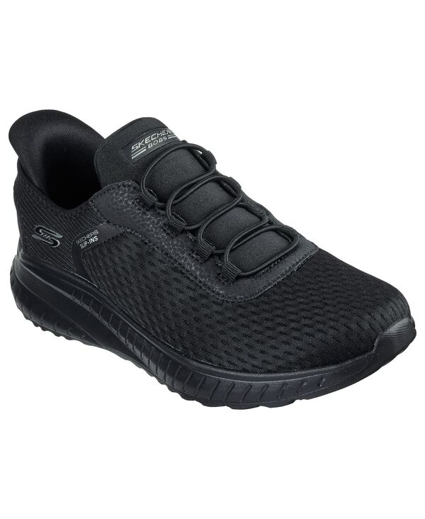スケッチャーズ レディース シューズ スニーカー Skechers Women's BOBS Sport Squad Chaos - In Color (Wide Width) Casual Sneakers from Finish Line Black ブラック