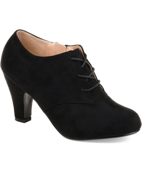 ジュルネ コレクション レディース シューズ ブーツ・レインブーツ レース Journee Collection Women Leona Lace Up Dress Shooties Black ブラック