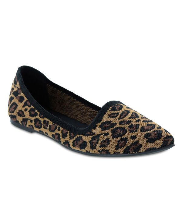 ミア レディース シューズ パンプス ニット MIA Women's Corrine Ballet Knit Flats Leopard アニマル|ReVida 店