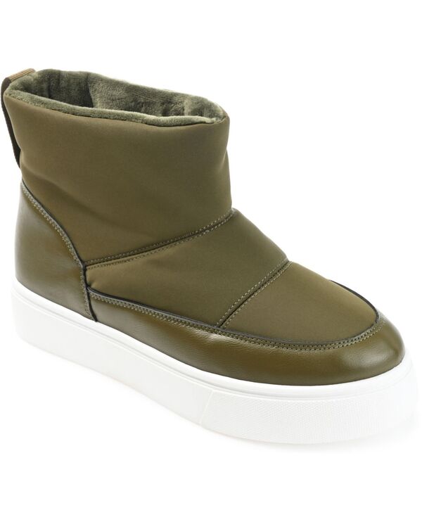 ジュルネ コレクション レディース シューズ ブーツ・レインブーツ Journee Collection Women Sethie Cold Weather Booties Green グリーン