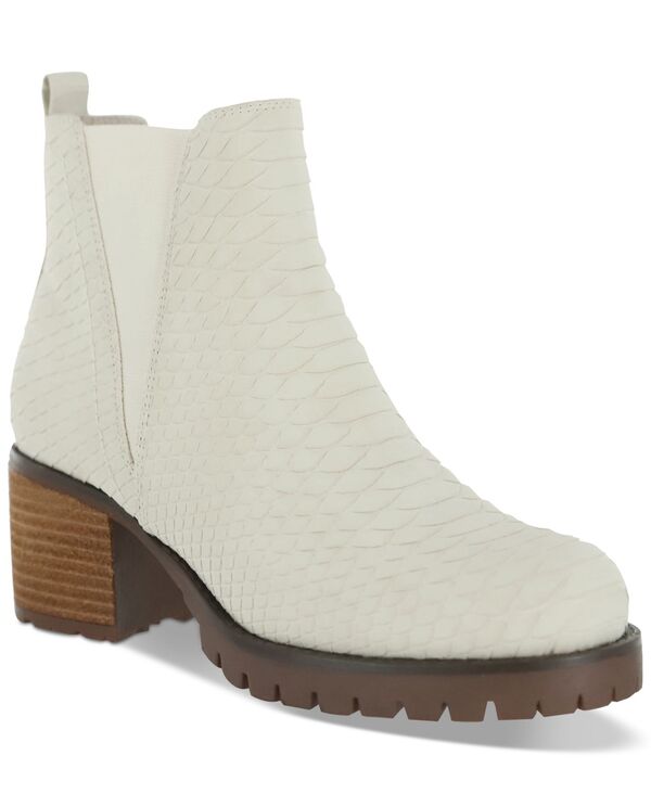 ミア レディース シューズ ブーツ・レインブーツ チェルシー ブーツ MIA Women's Jody Lug Sole Chelsea Booties Ivory アイボリー|ReVida 店