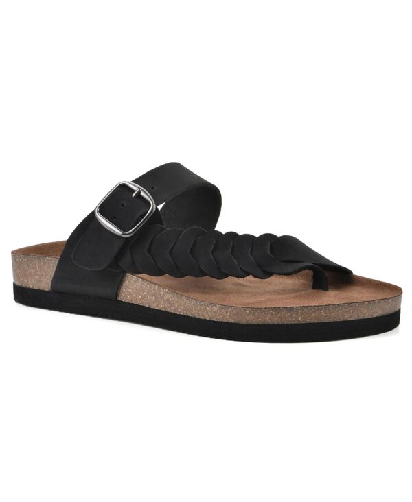 ホワイトマウンテン レディース シューズ サンダル White Mountain Women's Happier Footbeds Sandals Black Nubuck ブラック 15,385円