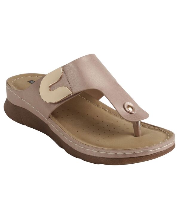ジーシーシューズ レディース シューズ サンダル GC Shoes Women's Sam Thong Flat Sandals Blush ブラッシュ｜ReVida 店