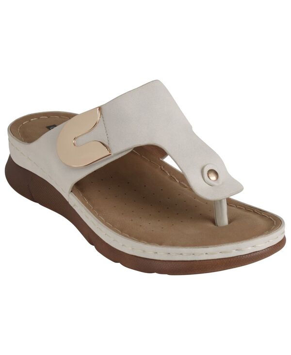 ジーシーシューズ レディース シューズ サンダル GC Shoes Women's Sam Thong Flat Sandals White ホワイト｜ReVida 店 14,985円
