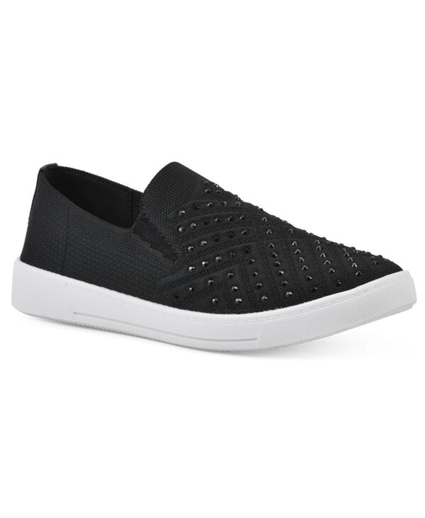 白いこと山岳 レディース シューズ スニーカー White Mountain Women\u0027s Upbring Slip On Sneakers Black Fabric 黒いこと