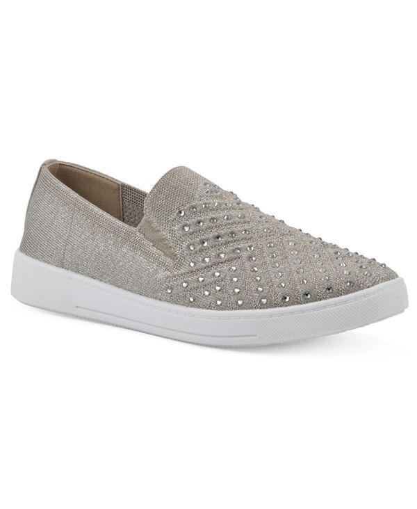 白いこと山岳 レディース シューズ スニーカー White Mountain Women\u0027s Upbring Slip On Sneakers Gold Fabric ゴールド