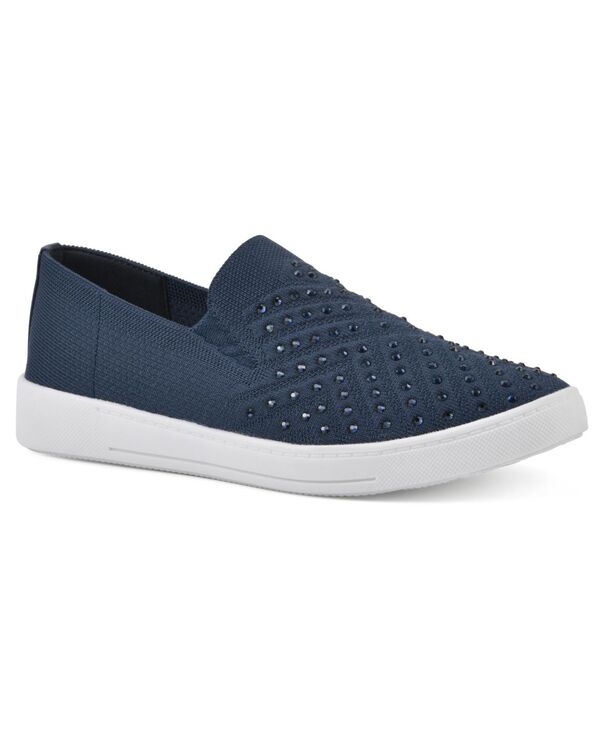 白いこと山岳 レディース シューズ スニーカー White Mountain Women\u0027s Upbring Slip On Sneakers Navy Fabric 米国海軍