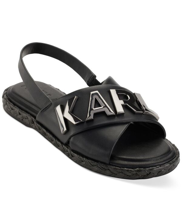 カール ラガーフェルド レディース シューズ サンダル KARL LAGERFELD PARIS Women's Charla Slingback Espadrille Sandals Black ブラック|ReVida 店