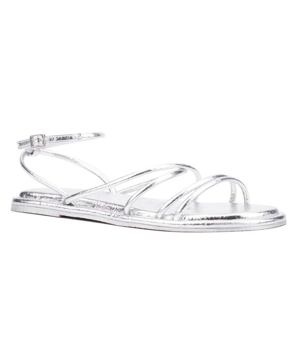 オリビアミラー レディース シューズ サンダル Olivia Miller Women's Public Eye Strappy Sandal Silver シルバー